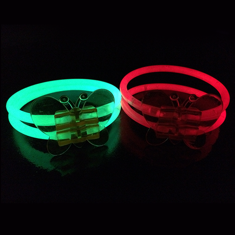 8 Inch Glow Butterfly Bracelet